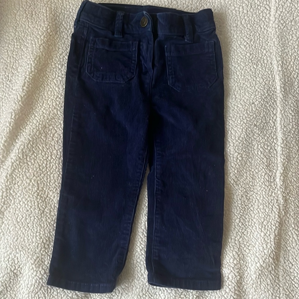 Dark Blue Corduroy Pants JCrew CrewCuts Toddler Size 2